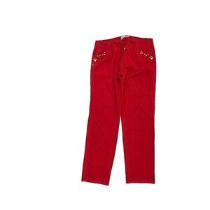 Helen Denim Straight Leg Women's size 14 Red Denim jeans